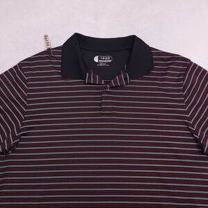 IZOD Short Sleeve Pullover Polo Shirt Adult Mens Size Large L Black Red